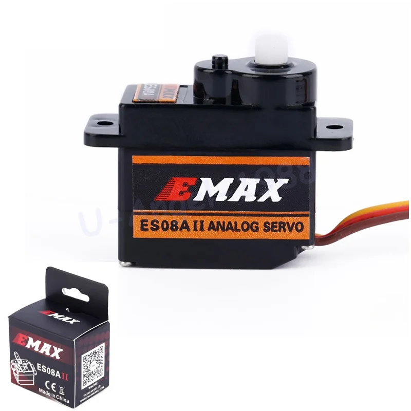 4x EMax 9g Высокочувствительный Мини Sub Micro Servo ES08A 8g ES08 3D RC самолет вертолет ES08MD ES08MA MG90S