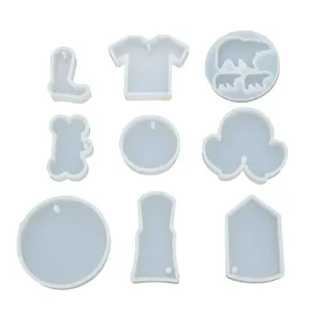 

9Pcs Animals Pendant Epoxy Resin Silicone Molds For Resin Handmade Jewelry Tools