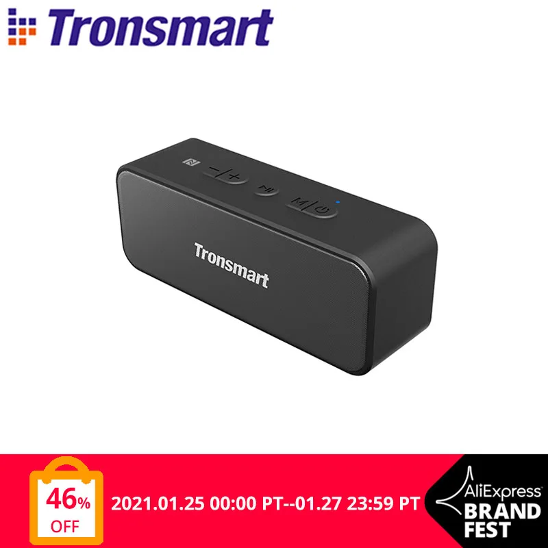 Tronsmart T2 Plus портативный динамик IPX7 Bluetooth TWS Колонка 20 Вт Саундбар с голосовым