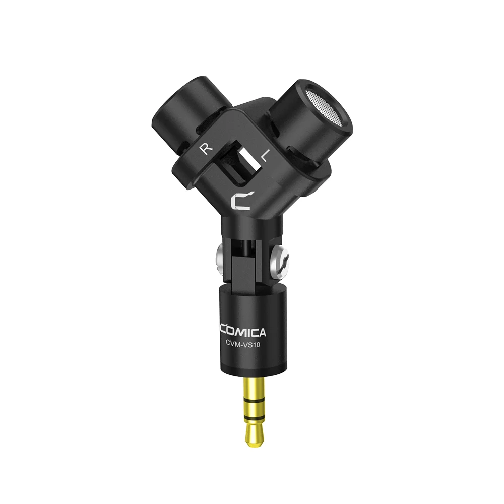 Comica CVM-VS10 микрофон для спортивной камеры GOPRO двойной мини микрофон XY стерео гибкий 3,5 мм штекер микрофона CVM VS10