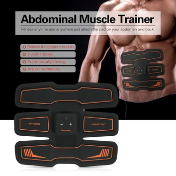 

Abdominal Muscle Trainer Body Massager Patch Fitness Toner Belly Leg Arm Exercise EMS Stimulation Abdominal Muscle Stimulator