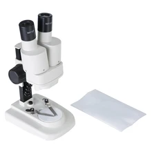 Микроскоп бинокулярный цельнометаллический светодиодное освещение для микроскопа Биологический лабораторный эксперимент микроорганизма микроскопическая Лупа