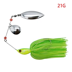 Mycena Spinner Bait Fishing Lure Kit - Premium Bass Jig Chatterbait Tackle (21G)