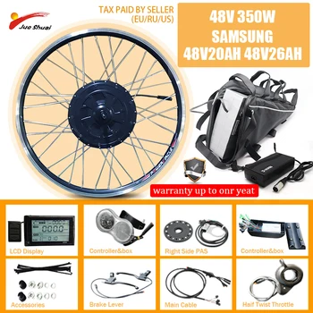 

BAFANG Motor Rad 48V 350W 48V26AH SAMSUNG Battery Electric Bicycle Conversion Kit Brushless Hub Motor Wheel eBike Complete Kit