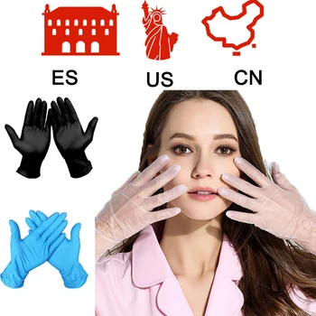 

100 pcs Disposable Gloves Latex Gloves For Home Cleaning /Food/Rubber/Garden Gloves Universal For Left and Right Hand