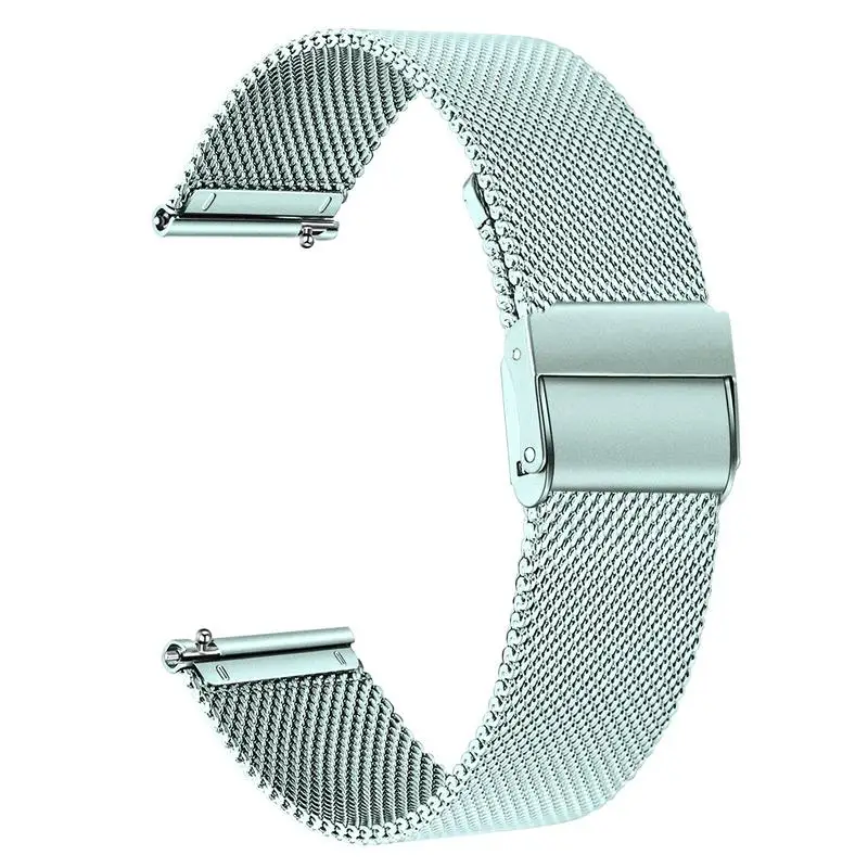 Миланский ремешок для часов samsung Galaxy Watch Active2 44 мм 40 мм сетчатый ремешок из нержавеющей Стали Быстросъемный ремешок активный 2 браслет - Цвет ремешка: Cloud Silver