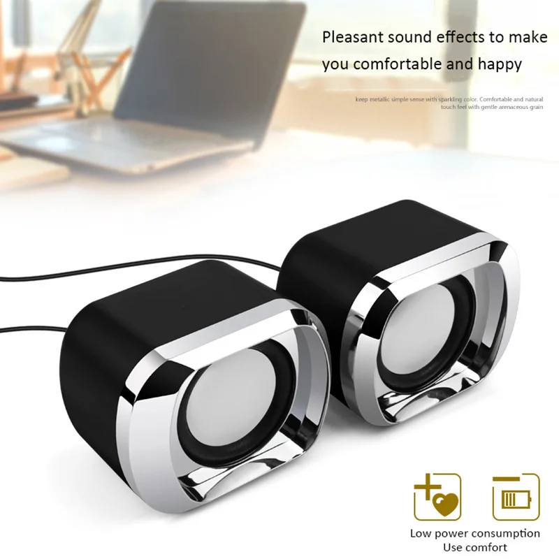 Мини USB компьютерный динамик s проводной стерео 3,5 мм AUX динамик для настольного ноутбука Note-Book PC MP3 MP4 3,5 мм AUX