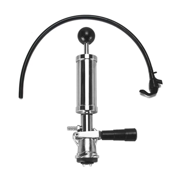 

Beer Keg Party Pumps-System 8 Inch Heavy Duty Keg Tap Draft Beer Picnic Tap with Black Beer Faucet & Beer Hose (4 Inch)