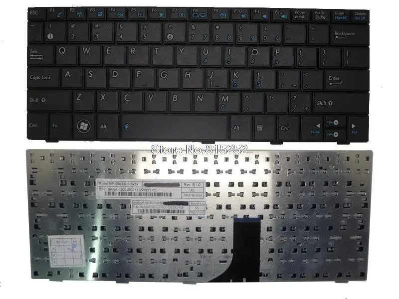 

Клавиатура US для ноутбука ASUS EPC 1001HA 1001P 1001PG 1005HA 1005P 1005PG 1008HA MP-09A33US-5282 04GOA192KUS10-2 0KNA-192US02