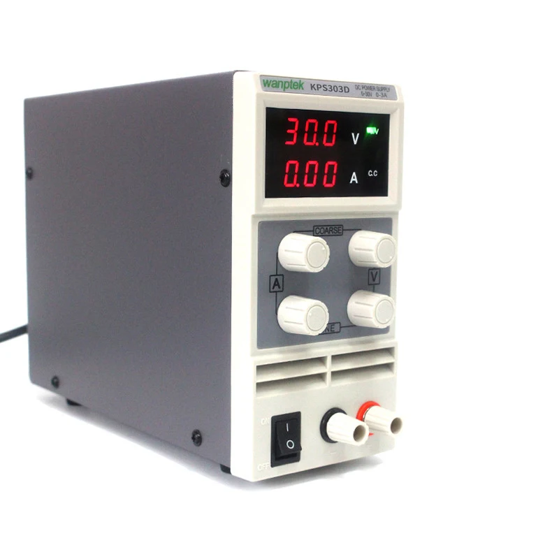 

3 digits KPS303D Adjustable High precision double LED display switch DC Power Supply protection function 30V3A 110V-230V 3-digit