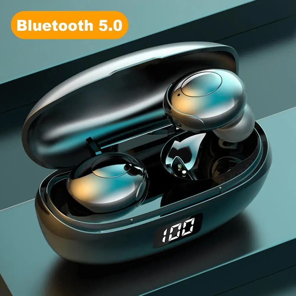 HKT 6 Bluetooth 5 0 Wireless 9D Stereo Earbuds Waterproof Earphones for Phone 10m Transmission Spacing Wireless Earphones