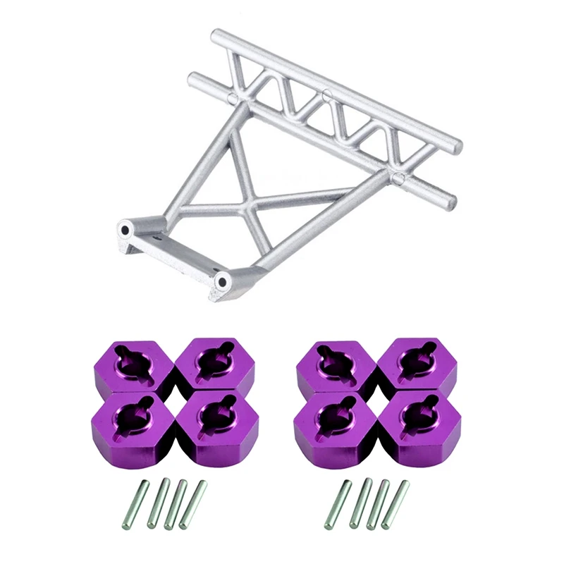 1X A969-04 Rear Bumper For Wltoys 1/18 A949 A959 A969 A979 K929 A959-B A959B &amp 8Pcs RC Model Car 1/10 Hexagon Wheel Seat | Игрушки и