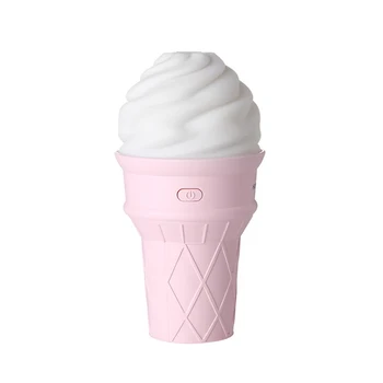 

USB aromatic humidifier scented ice cream LED electric essential oil diffuser creative sprayer