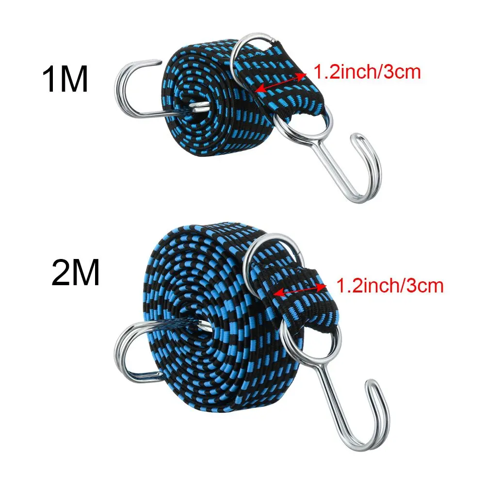 New Fixed Band Elastics Rubber Bikes Ropes Tie Luggage Rope Cord Hooks Bicycle Strap Luggage Roof Rack