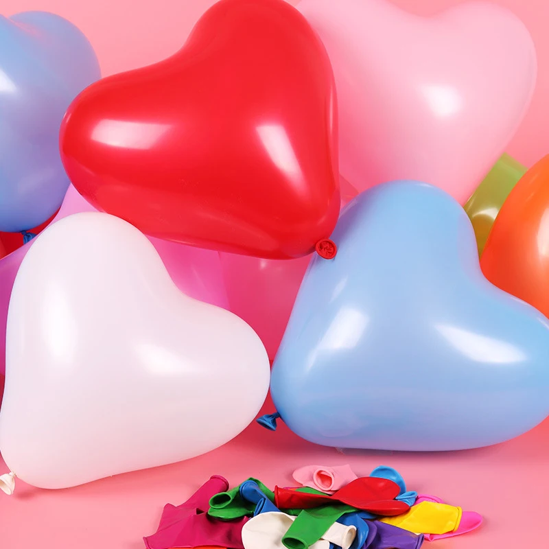

10pcs/lot 2.2g Pink White Red Heart Shaped Latex Balloons Birthday Party Wedding Decorations Love Valentine's Day Gifts Supplies