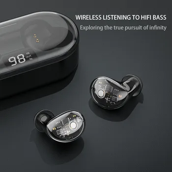 

TWS LED Digital Display Wireless Bluetooth 5.0 Earphone Noise Cancelling Stereo Earbuds With Charging Box Headphones Earphones