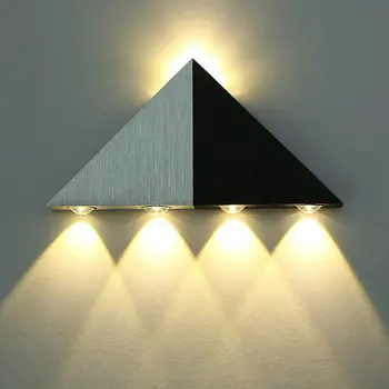 

Led Triangle Wall Lamp 5W Creative Aluminum Lamp Corridor Aisle Club KTV Bar Background Wall Decorative Wall Lamp wall lamp