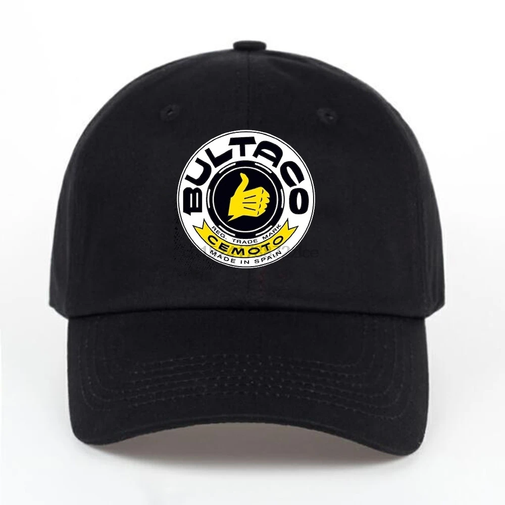 Бейсбольная кепка с принтом Bultaco, модная, унисекс, Регулируемая Кепка s
