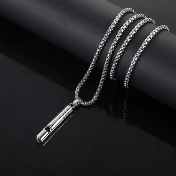 

KPOP Loud Portable Necklace for Men Women Whistle for Emergency Survival Outdoor Hiking Camping Hip Hop Bangtan Boys Accessories