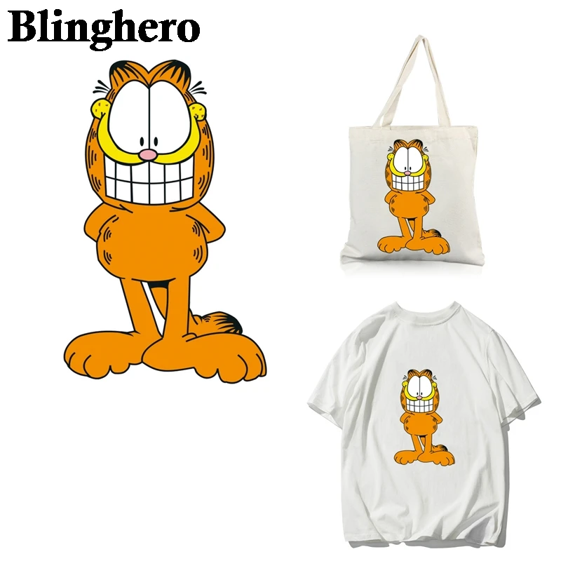 

CA1156 Blinghero Cute Cat Cartoon heat press transfer sticker iron on patch DIY handmade clothes Hats t-shirt thermal transfer