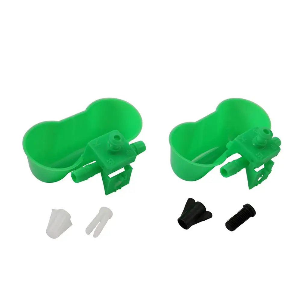 5 sets DUCK Quail drinking Waterer Dual cups Bird Siamese water bowl Birds Feeding Tools The new water bowls bird water drinker pet water feeder