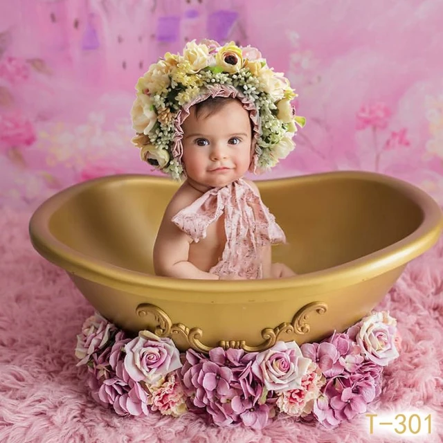 Accesorios de fotografía para bebé recién nacido, sombrero de flores hecho  a mano, sombrero de capó colorido, accesorios de fotografía de estudio -  AliExpress