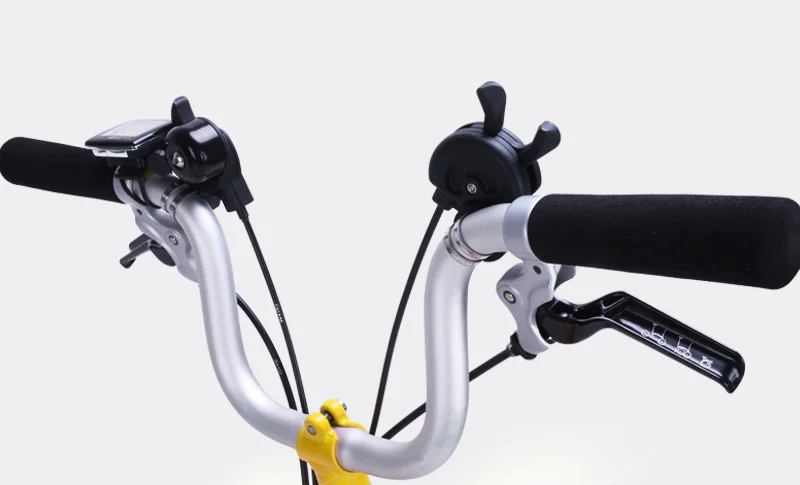 Brompton складной руль для велосипеда, 25,4 мм, 520 мм, складной руль для велосипеда типа M, ласточка, алюминиевый сплав