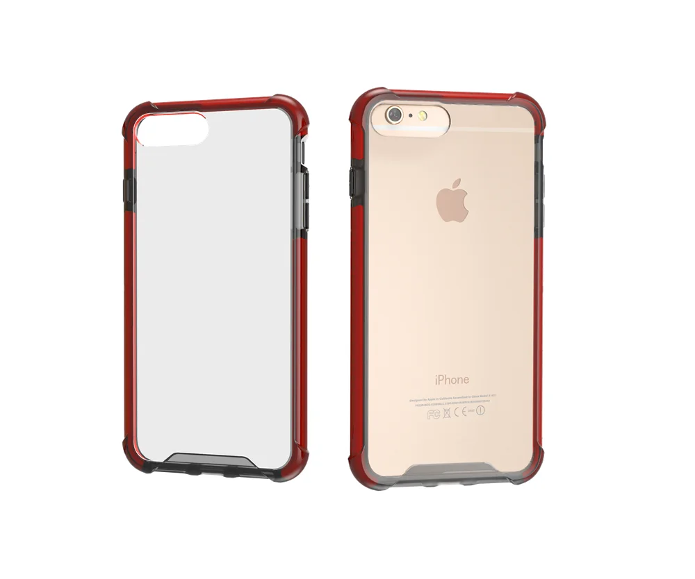 Акриловый чехол с защитой от падения для iPhone 6 6S plus TPU + PC 7plus ударопрочный задней
