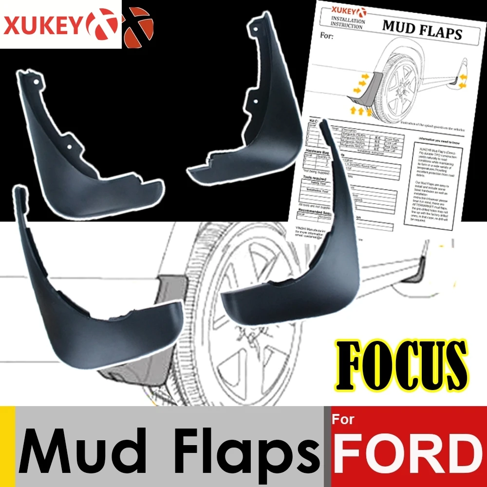 Брызговики для Ford Focus Mk2 Mk2.5 2005-2010 Mk3 2011-2016 Mk4 2 3 4 брызговики седан хэтчбек |