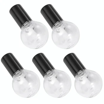 

10PCS Lip Gloss Bottle Mini Lip Tube Ball Shape Tube Lip Glaze Containers Separate Plastic Lipstick Bottle for Women (Transparen