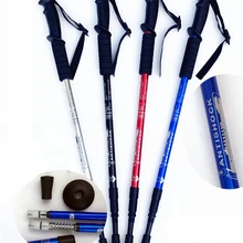 65-115 см Анти шок скандинавские трости телескопические треккинговые палки ультралегкие трости с резиновыми наконечниками протекторы