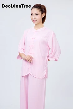

2020 Women Men Unisex Tai Chi Kungfu Uniform Set Chinese Traditional Loose Sweatshirt+pant Jogger Casual Outfit Martial Arts Set
