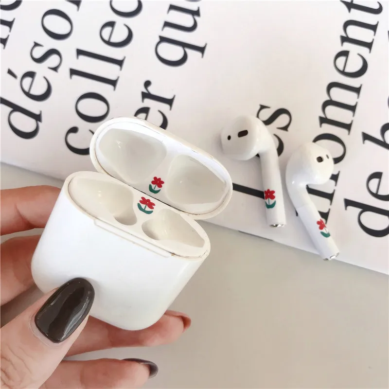 Милые защита для кожи Стикеры s для Airpods Стикеры защита от пыли Стикеры для Apple Ipad Air стручки 2 кожи 에어팟케이스 чехол для наушников - Цвет: as the picture shown