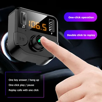 

Car Kit Bluetooth FM Transmitter Radio Player BT36B MP3 Dual USB Phone Charger for Outdoor Personal Car Accessories