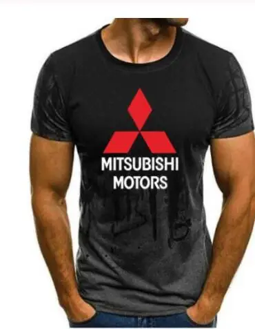 Новая летняя футболка для Mitsubishi Мужская и Женская Рабочая футболка с коротким рукавом камуфляжная футболка с коротким рукавом Y
