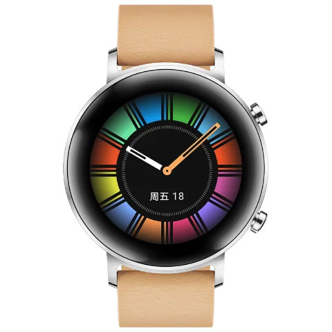 42mm apricot Huawei Watch GT 2 GT2, умные часы, Bluetooth 5,1, умные часы, кислород крови, 7 дней, телефонные звонки, трекер сердечного ритма для Android iOS - Цвет: 42mm apricot