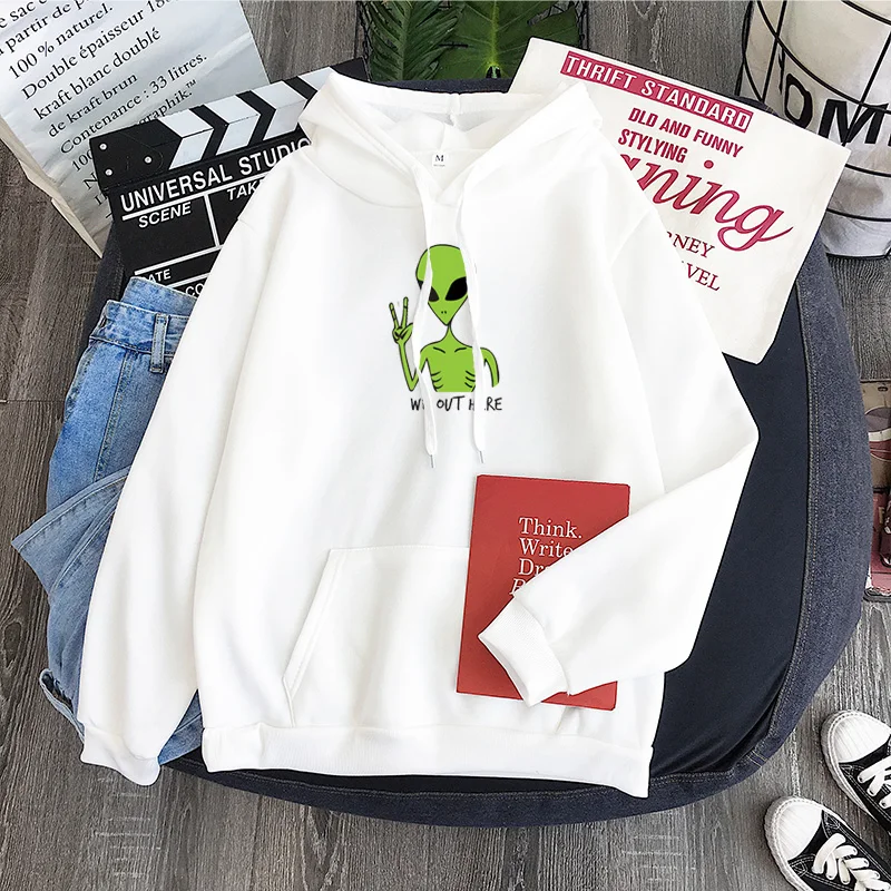 Green alien hoodie Clearance