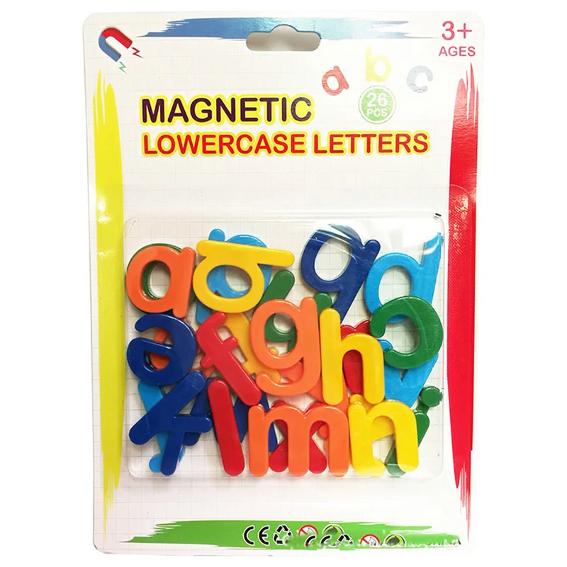 26pcs Magnetic Learning Alphabet Letters Plastic Refrigerator Stickers Toddlers Kids Learning Spelling Counting Educational Toys 9