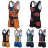 Casual Vegeta Goku Funny Men's Short One Piece Sleeveless Street Casual Cargo Pants Jumpsuit Overalls Shirts 2