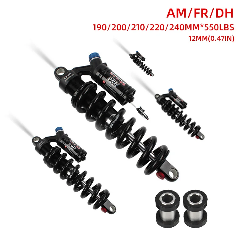 

DNM RCP2S Mountain Bike Mtb Downhill DH/AM/FR Rear Shock Fox 190/200/220/240mm 550 Lbs Shock absorber for Suspension Frame