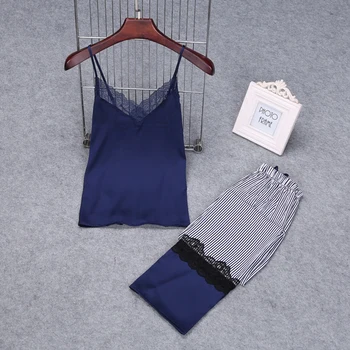 

Pajama women's sense suspends with trousers pajama suit thin lace embroidery lace can be worn outside casual home clothes