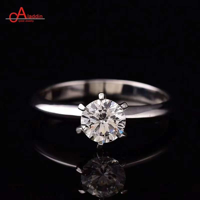 Классические кольца Аладдин с шестью когтями, 1ct/2ct, Муассанит, серебро 925 пробы, обручальное кольцо, ювелирное изделие, Модная бижутерия для подружки, подарок