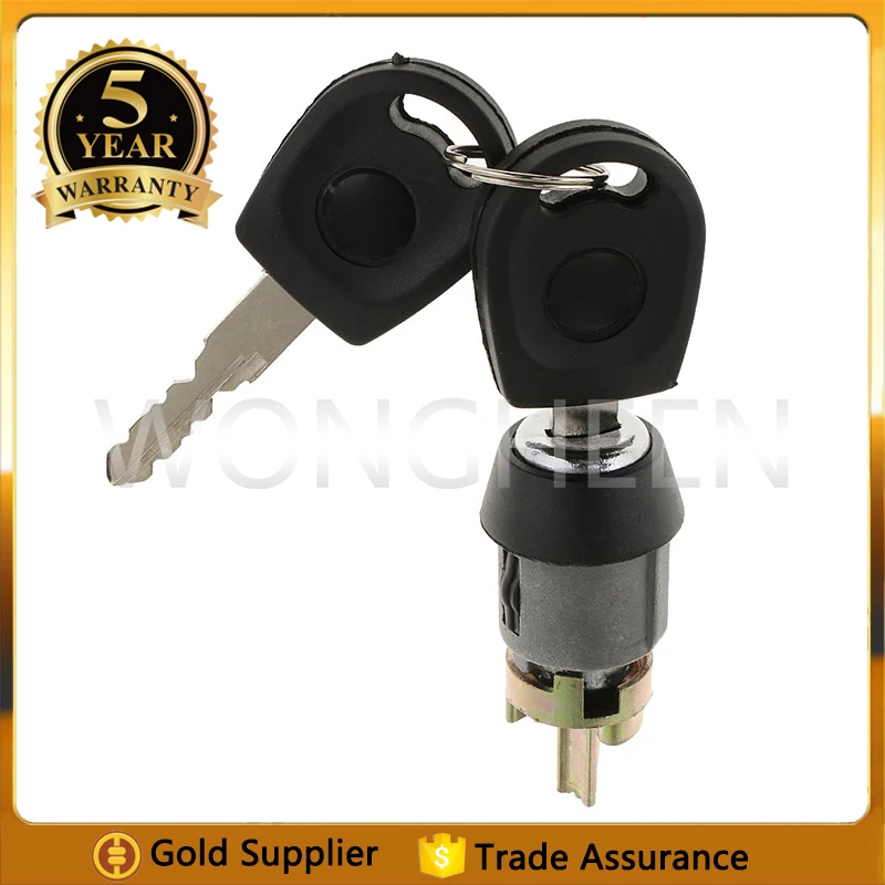 191905855 Muslimah 1009050023 Nuovo Interruttore Di Accensione Dello Sterzo Serratura Chiave Del Cilindro Per Vw Golf Jetta Beetle 1971-2002