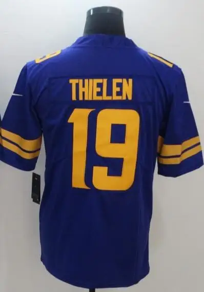 Thielen Color Rush Мужская футболка Adam thilen Stefon Diggs Kirk Cousins Randy Moss Harrison Smith Dalvin Cook Alan Page Garret bradbery Minnesota - Цвет: Thielen Color Rush