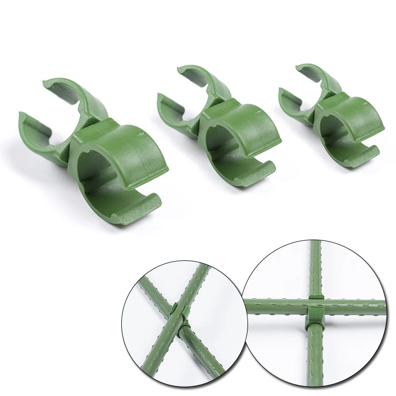 

10pcs 8/11/16/20mm Rotatable Universal Greenhouse Film Buckles Plastic Fastener Sunshade Net Fixed Clamp Connector Bracket Parts
