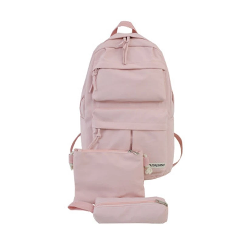 

Schoolbag Girl Korean High School and College Student Backpack Japanese Simple Large Capacity Vintage Girl Backpack