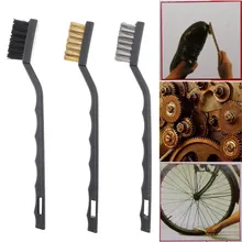 Набор щеток из проволоки, латунная нейлоновая стальная щетка, инструмент для удаления ржавчины и краски, 3 предмета, инструмент для чистки, домашняя щетка для чистки сада