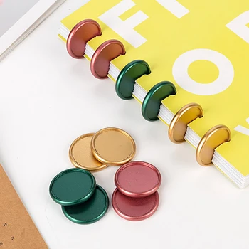

100pcs High Quality Binding Buckle Planner Binding Discs Notebook Binder Ring Scrapbook Accessories Discs Button Office Supplies