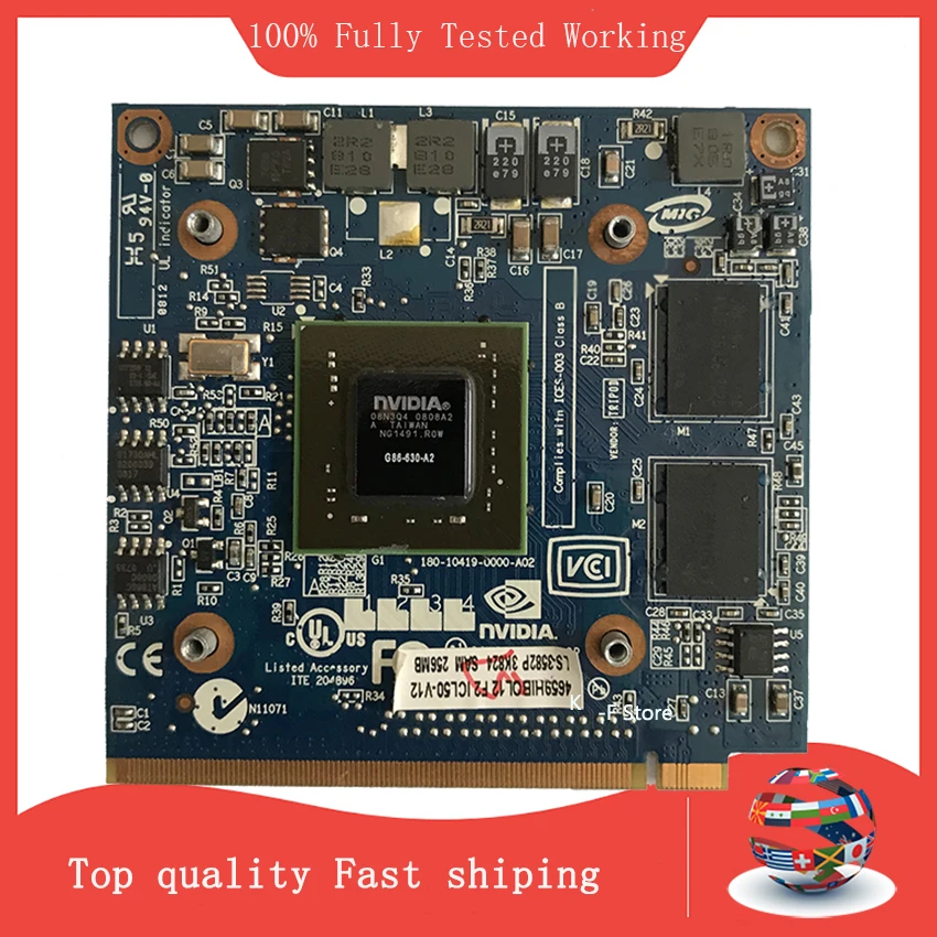 Per Geforce 8400M Gs 8400Mgs Ddr2 128Mb Scheda Video Grafica Per Acer Aspire 5920G 5520 5520G 4520 7520G 7520 7720G Spedizione Gratuita