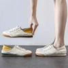 High Quality New Women's Shoes Soft Sole Comfortable Shallow Mouth Flats Shoes Two Wear Soft Leather White Shoes Women Free Ship 4